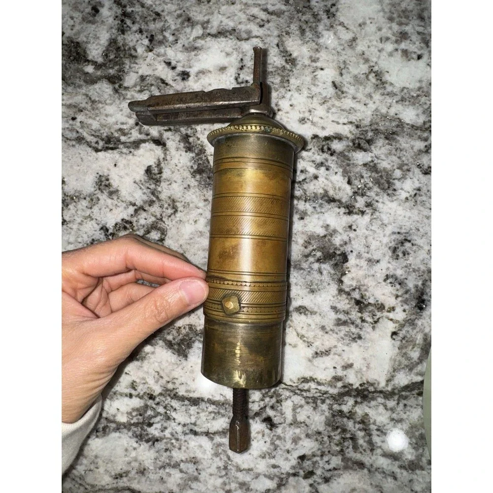 Nuri Sengul coffee grinder vintage brass